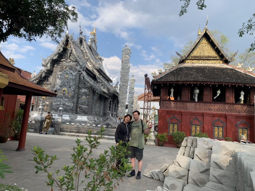 Chiang Mai: Silver Craftwork Temple Tour with Monk Meeting - Three Kings Monument: Meeting Up Without the Headache