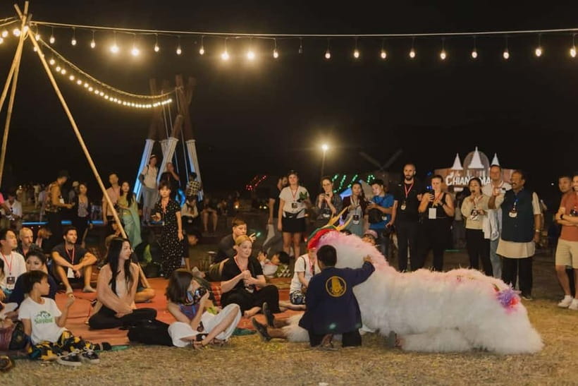 Chiang Mai Sky Lanterns Festival 2025 - Pre-release fun: lantern-making, banana leaf cups, candles, and your Krathong
