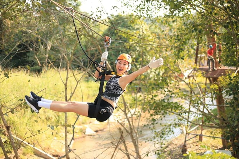 Chiang Mai: Zipline & High Rope without Lunch & Transfer - High Rope Courses: 20, 25, or 45 Obstacles