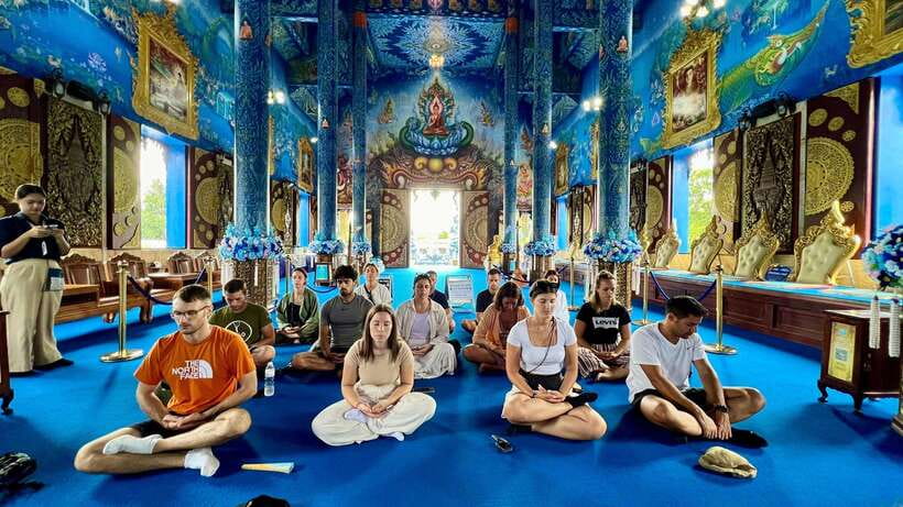 Chiang Rai: Iconic Temples & 7 Major Sites—River View Buffet - Wat Rong Sue Ten Blue Temple: the colors are the hook
