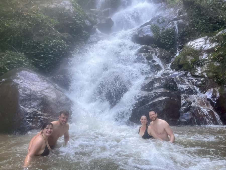 Chiang Rai: Jungle Adventure-Group Trekking & Bamboo Cooking - The Waterfall Dip: When Cold Water Meets Good Views