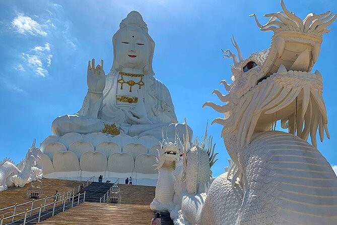 Chiang Rai Temples Private Tour from Chiang Mai - All Inclusive - Wat Rong Seur Ten (Blue Temple): royal blue, gold, and a modern interior