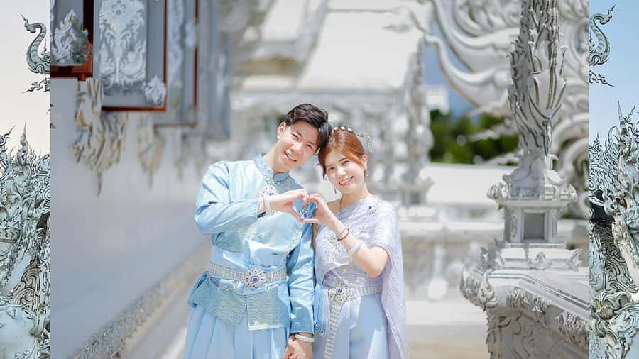Chiang Rai:Photos of traditional Thai costumes,White Temple - Small group or private shoot: who this fits best