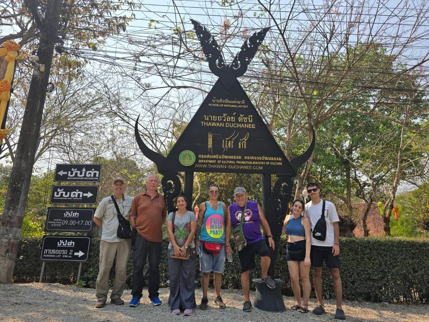 Chiangrai Full day: Popular 7 Location +Free! Opium m Ticket - Wat Rong Suea Ten Blue Temple + Baan Dam Black House: Art That Feels Unusual