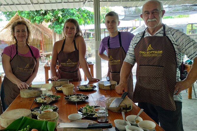 Cooking class in organic garden and local market tour ThaiCottage - How the cooking time runs: stations, pacing, and English recipes