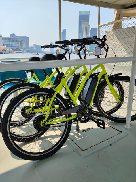 Electric Bike Tour - Ferry to Wat Kanyalanamitr: river air, temple beauty, and a calmer rhythm