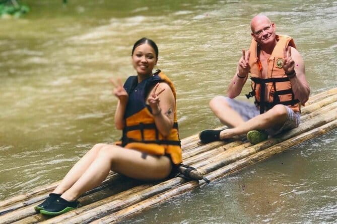 Elephant Sanctuary + Waterfall + Bamboo Rafting One Day Trip - Lunch and “when am I getting wet” planning