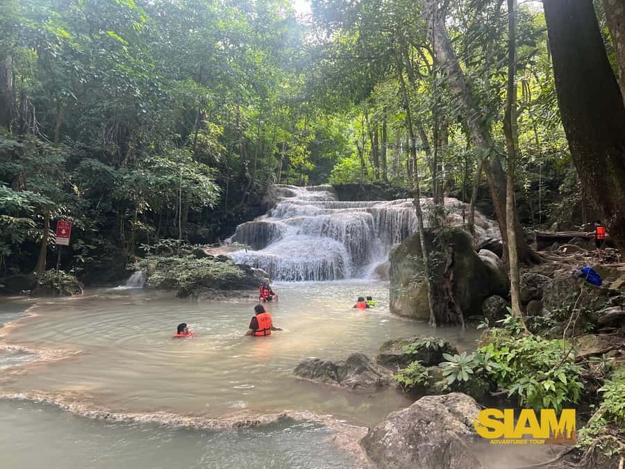 Erawan Waterfall, River Kwai & Railway Tour : From Bangkok - Key points at a glance