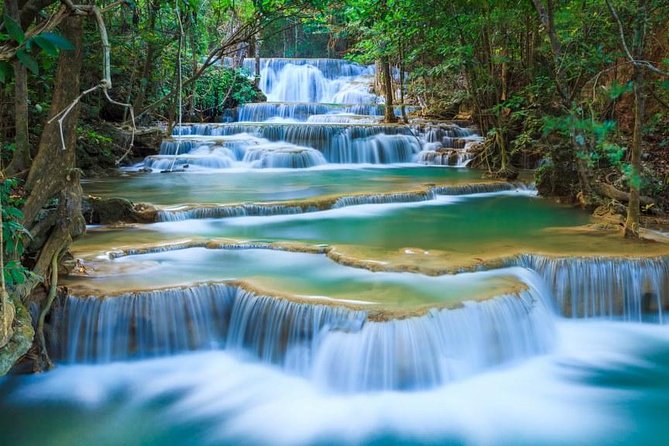 Erawan Waterfalls-Death Railway & River Kwai Tour - Erawan Waterfalls: 7 tiers, the big pool, and a plan for stairs