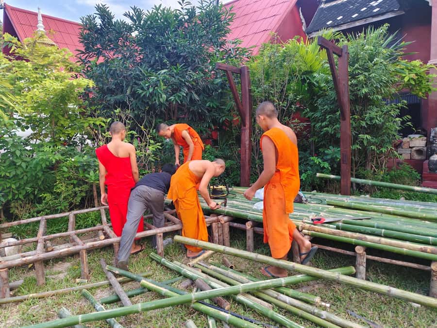 Ex-monk city & temples walking tour: (3.5 hours / 1.7 km.) - Key points before you go