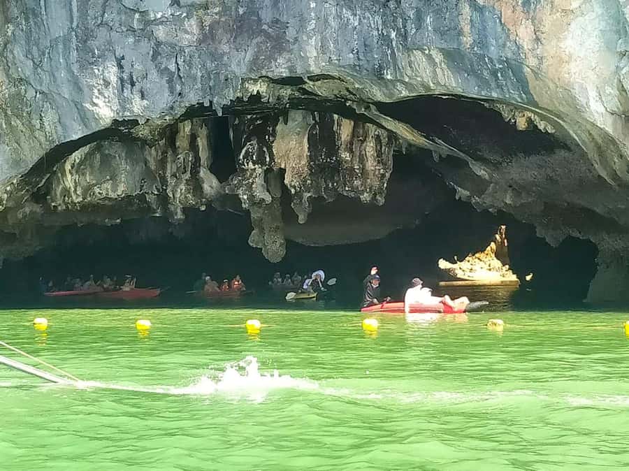 Explore Mangroves, James Bond Island, and Monkey Temple - Canoeing through sea caves: paddler power and photo stops