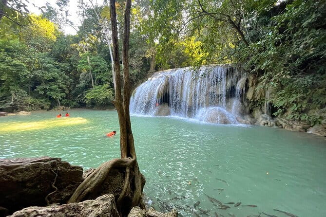 Floating and Railway Markets and Erawan Waterfall (Group Tour) - Damnoen Saduak Floating Market: Boat Ride + Market Chaos (on Purpose)