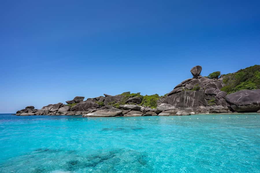 From Ao Nang: Similan Islands Boat Trip with Transfer & Food - Miang Island: first snorkeling stop and what to expect underwater