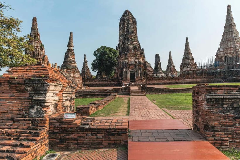 From Bangkok: Ayutthaya Heritage Tour with Sunset Boat Ride - Wat Chaiwatthanaram: riverside temple light and sunset views