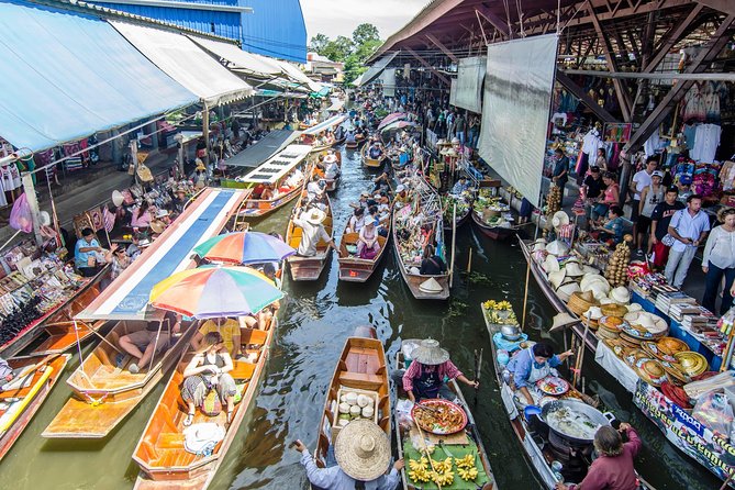 From Bangkok : Damneon Saduak Floating Market & Erawan Waterfall - A Long Day That Actually Makes Sense