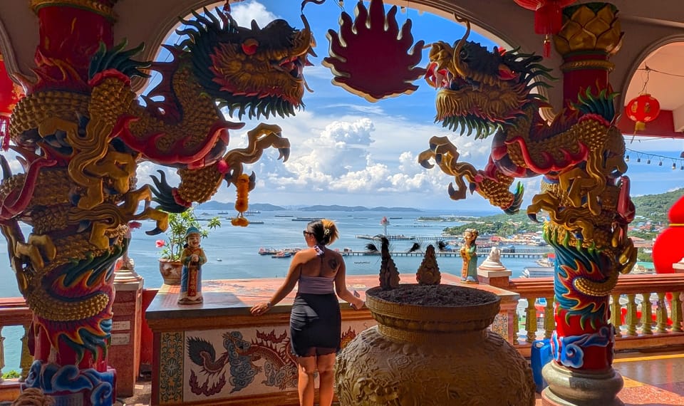 From Bangkok: Day Tour Koh Sichang Island with Tuktuk Tour - Hat Tham Phang beach: swimming, lunch time, and optional kayaking