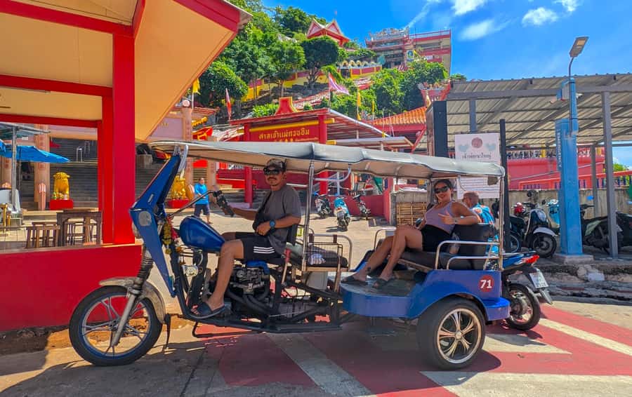 From Bangkok: Day Tour Koh Sichang Island with Tuktuk Tour - Chao Pho Khao Yai Shrine: Thai-Chinese temple energy plus a cable car