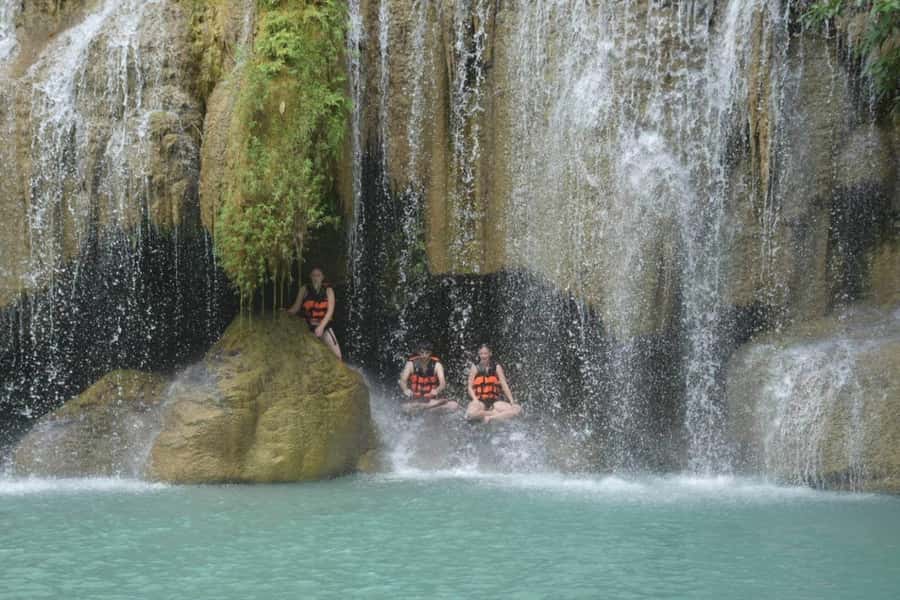 From Bangkok: Erawan Waterfall & Kanchanaburi Private Tour - Erawan Waterfall National Park: swimming time, 7 tiers, and smart pacing