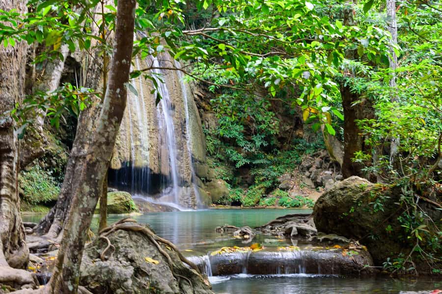 From Bangkok: Erawan Waterfall & Kanchanaburi Private Tour - River Kwai’s bridge stop: short on time, strong on context
