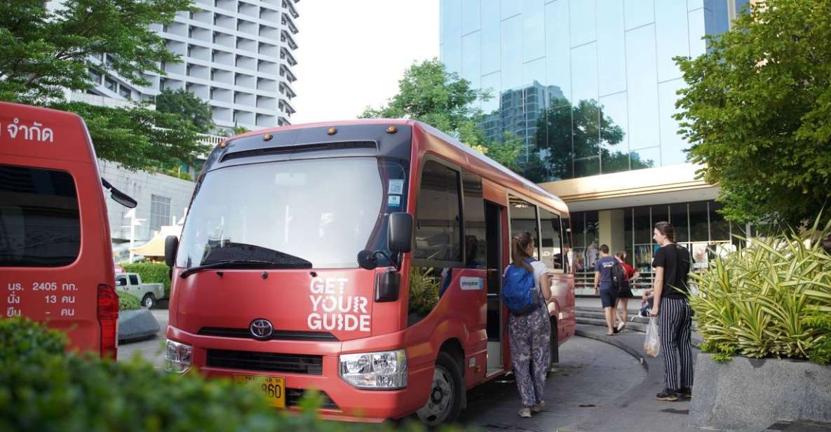 From Bangkok : Meklong Railway Market By Bus - Damnoensaduak Floating Market: boat-level trading and smart bargaining