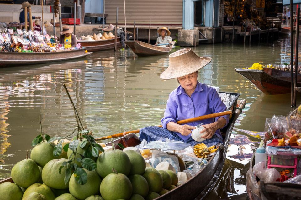 From Bangkok: Railway & Damnoen Saduak Floating Market Tour - Damnoen Saduak floating market: shopping on water, plus included snacks