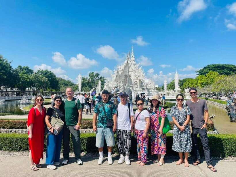 From Chiang Mai: Chiang Rai White, Blue, and Red Temple Tour - Wat Rong Suea Ten (Blue Temple): Naga Guardians and Lanna Motifs