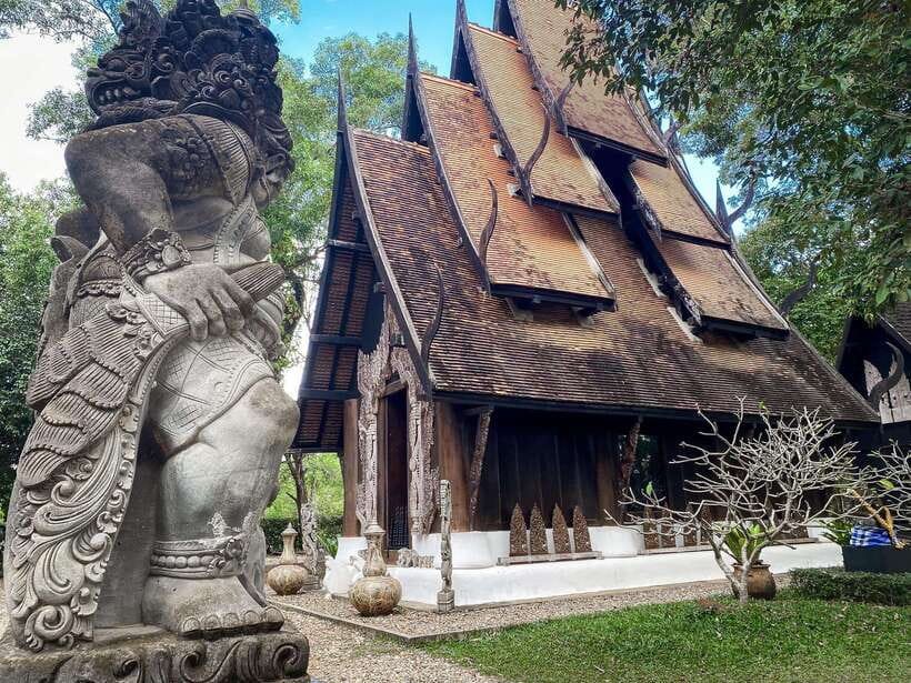 From Chiang Mai > Chiang Rai White & Blue Temple+Black House - Mae Khachan Hot Spring: the halfway reset with steaming pools