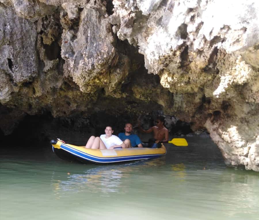 From Khao Lak: James Bond Island Canoe Trip with Lunch - Wat Suwan Kuha: reclining Buddha and monkey temple etiquette