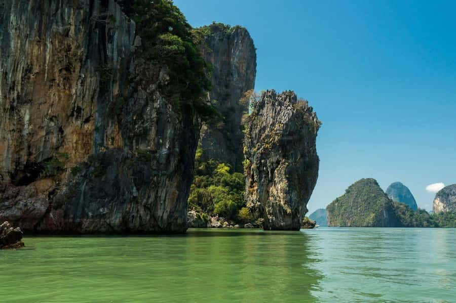 From Khao Lak: James Bond Island Canoe Trip with Lunch - Mangrove views from a Thai Traditional longboat