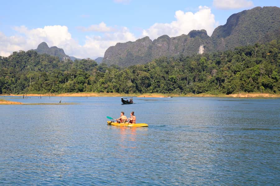 From Khao Lak: Khao Sok & Cheow Lan Lake Tour with Kayaking - Kayaking on Cheow Lan: your real hands-on moment