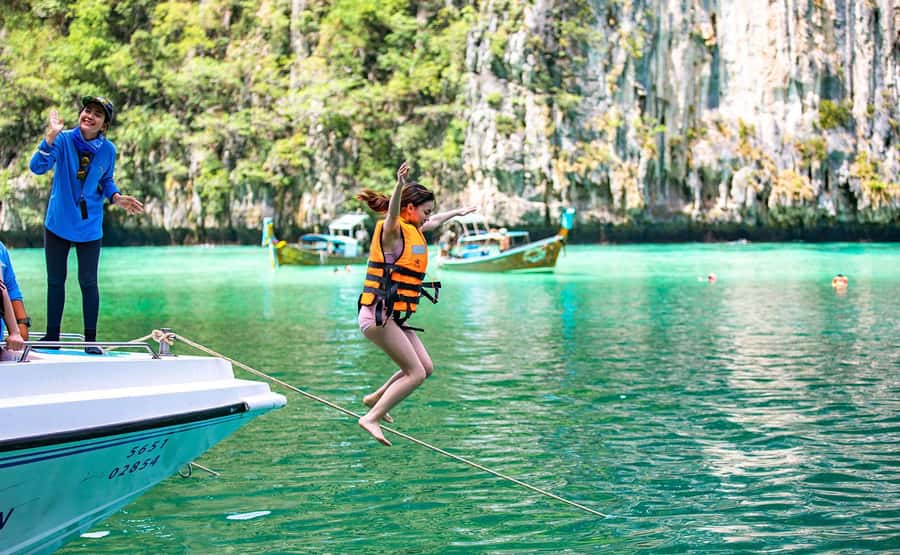 From Khao Lak: Phi Phi, Maya Bay, and Khai Islands Day Trip - Leam Nga Private Pier: Safety Briefing and That First-Whiff of Adventure