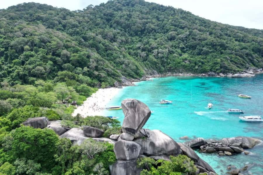 From Khao Lak & Phuket: Similan Islands Snorkeling Day Trip - The Similan Islands loop: Sailing Rock, sea life, and beach time