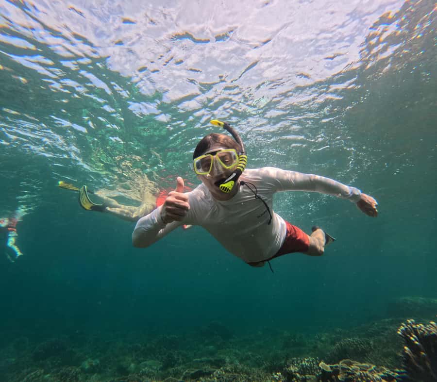 From Koh Lanta: Koh Rok and Koh Ha Day Tour-Queen of Andaman - Koh Ha (Five Islands): photo stop, free time, and a second snorkel hit