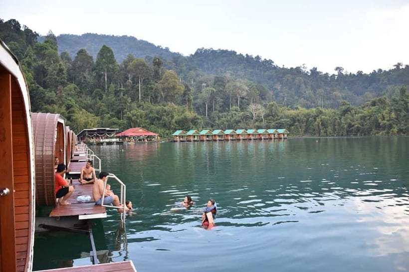 From Krabi: 1-Day Khao Sok & 2-Day Cheow Lan Lake Safari - Cheow Lan Lake raft house stay: sleeping on water