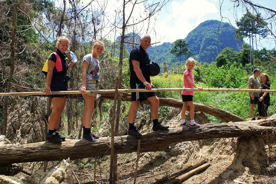 From Krabi: 2-Day Khao Sok Jungle Safari with Overnight Stay - Dinner, a cooking class option, and sleeping with jungle noise