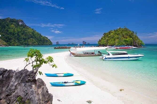 From Krabi - 4 Islands Speedboat Tour with Lunch & Snorkelling - Quick take