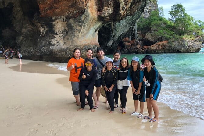 From Krabi - 4 Islands Speedboat Tour with Lunch & Snorkelling - Phra Nang Cave Beach: the famous cave beach with local meaning
