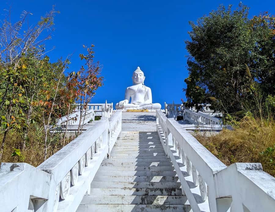From Pai: Private Highlights Car Day Tour with Pai Canyon - WWII Memorial Bridge and the 300-Step Chedi Phra That Mae Yen View