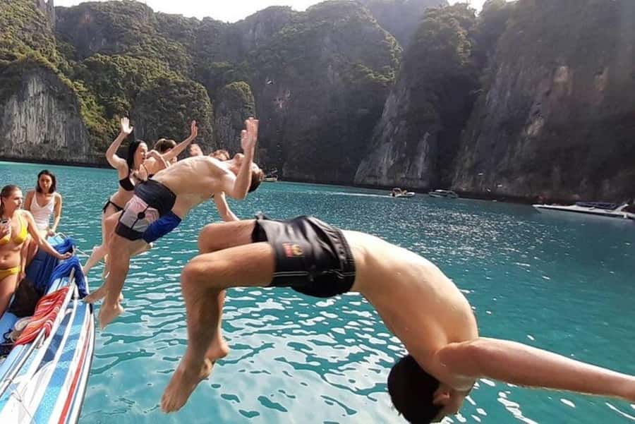 From Phi Phi Don:Sunset and Plankton Snorkeling by Speedboat - Viking Cave: Birds’ Nests You See From the Boat