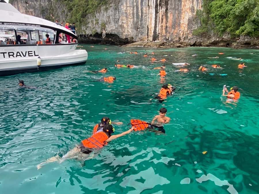 From Phi Phi : One Day Trip by speedboat with Lunch - Bamboo Island: white sand time with turquoise water