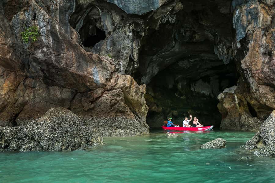 From Phuket: Phanga Nga Bay Boat Day Tour with Lunch - Panak Island and the kayak handoff: where the tour gets physical