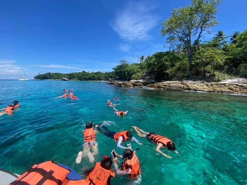 From Phuket: Raya, Coral & Maiton Island Day Trip w/Transfer - Racha Island, plus bay stops like Kon Kae and Siam Bay