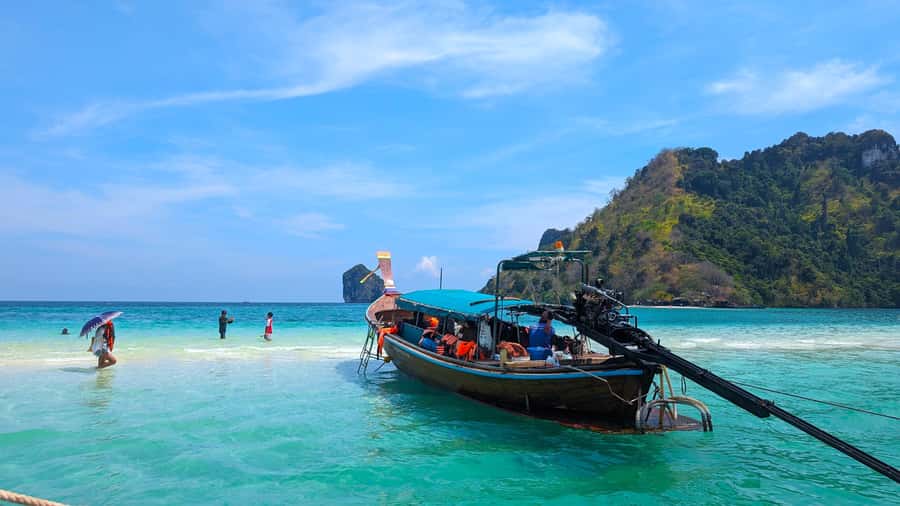 From Railay: Island Hopping Tour by Private Longtail Boat - Koh Poda, Tub Island, Chicken Island, and Thale Waek: a nearer-to-shore plan