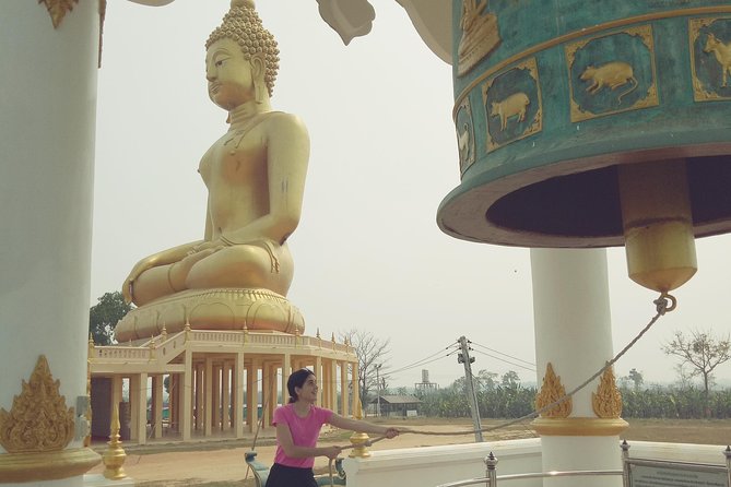 Full Day Cycling Amazing Chiangrai countryside and the White temple - Beyond the river and temple: big Buddha and tea plantation time
