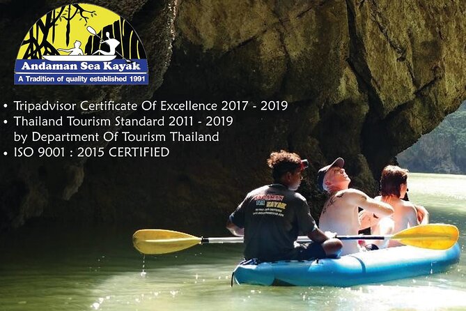Full Day Phangnga Bay with Andaman Sea Kayak - Canoe setup and when you get to paddle (not just sit)