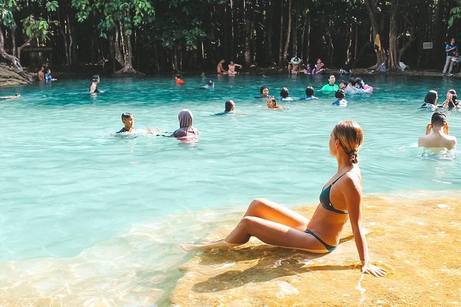 Full-Day Tour to Emerald Pool, Hot Springs & Tiger Cave Temple from Krabi - Namtok Ron hot springs waterfall: soak time vs. crowd reality