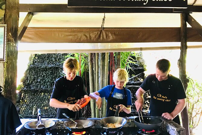 Fun Learning Thai Cooking with Local Market from Khao Lak - The shared feast: eating what you made, family-style