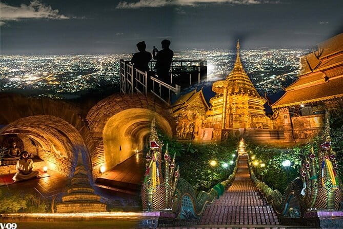 Guided Chiang Mai City Night Tour by EV Tram - Stop 2: Wat Chiang Man and Lanna-style details