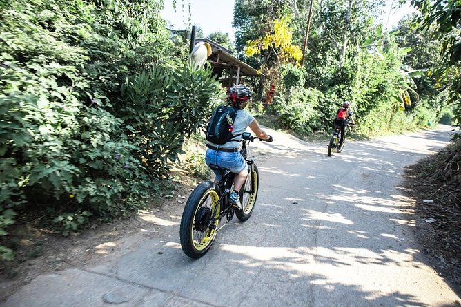 Half-day E-bike Countryside and rice paddies (flat land, GUIDED) - Stop 1: Wat Ton Kwen (Wat Intharawat) and an old Lanna-style start