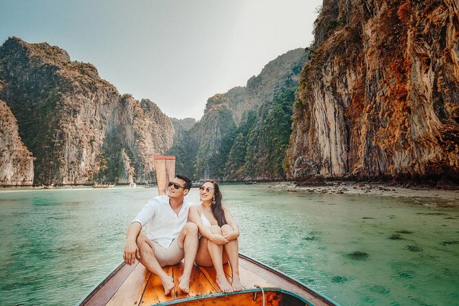 Holiday Travel Photoshoot with Long-tail boat Phi Phi Islands - Weather Is the Real Schedule Master Here